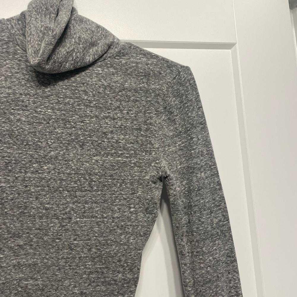 Madewell Gray Turtleneck Bodysuit - Picture 3 of 6